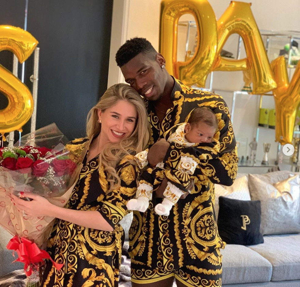 Maria Salaues và Pogba chào đón con trai đầu lòng năm 2019