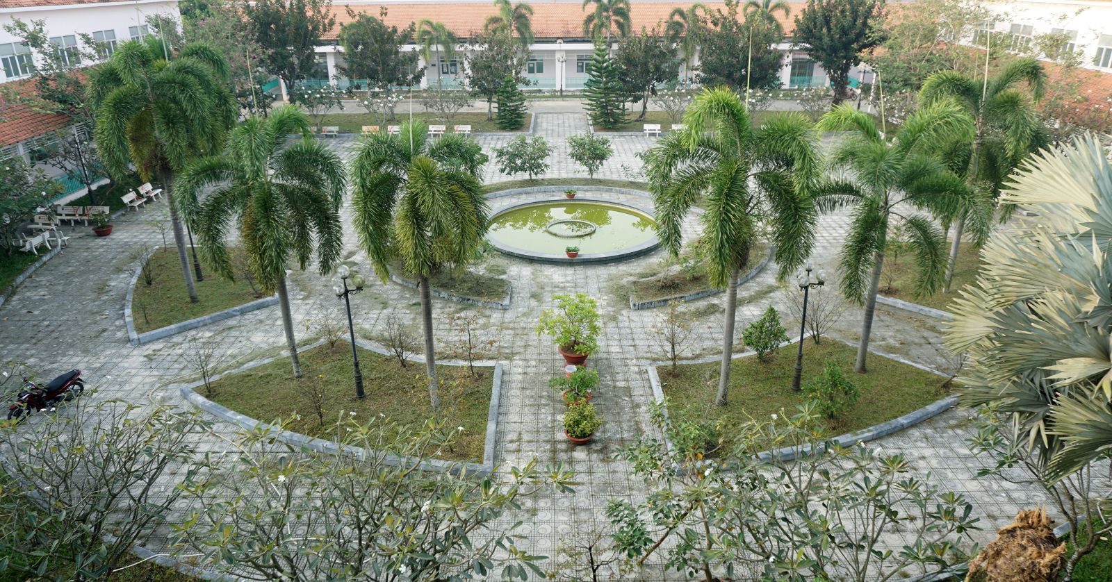 Bệnh viện Tâm thần Long An được trồng rất nhiều cây xanh như một công viên thu nhỏ, tạo sự thư giãn tinh thần cho các bệnh nhân