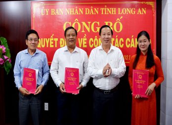 Bổ nhiệm Giám đốc Sở Giao thông Vận tải và Phó Giám đốc Đài PT-TH Long An