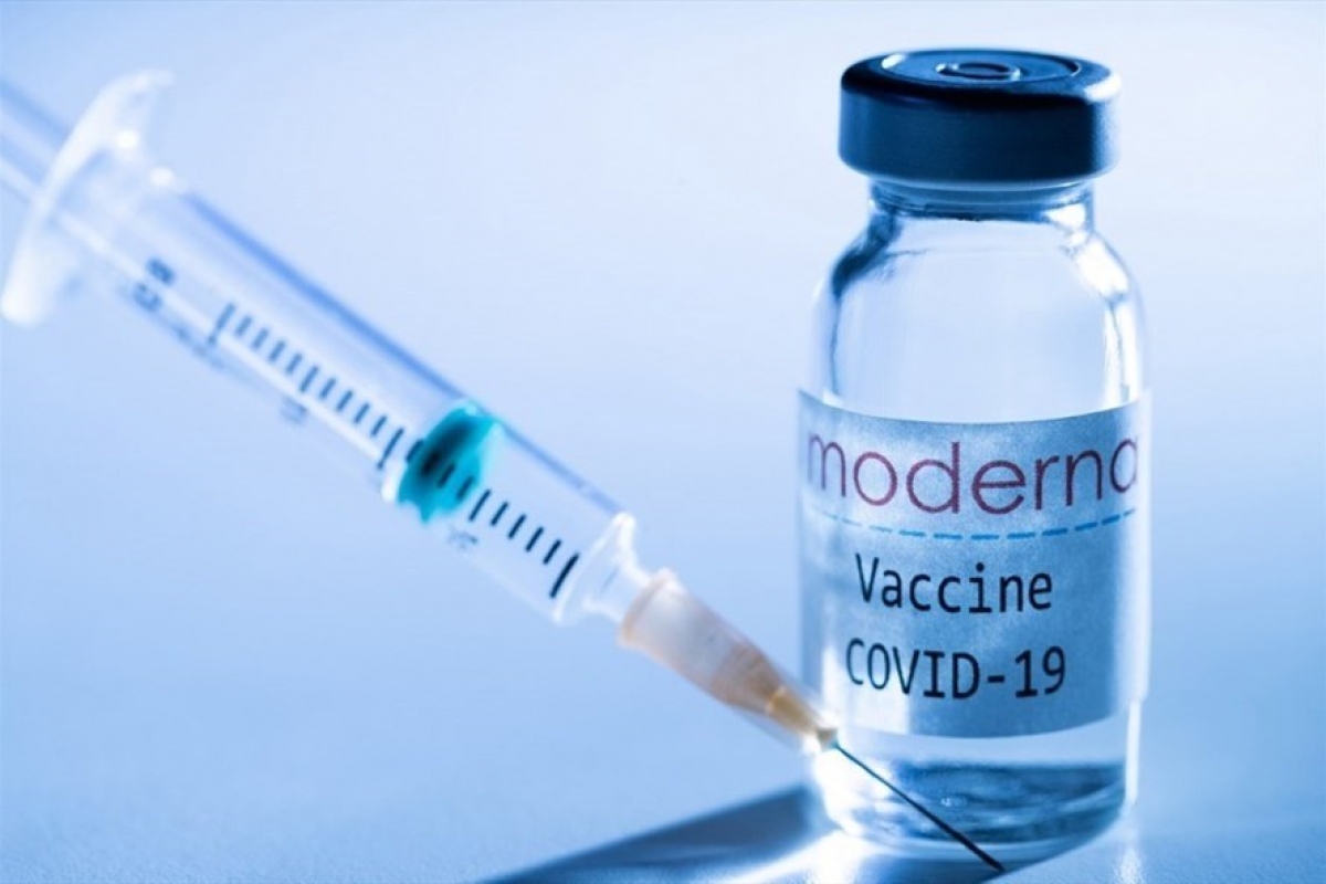 Vaccine Covid-19 của Moderna. Ảnh: AFP