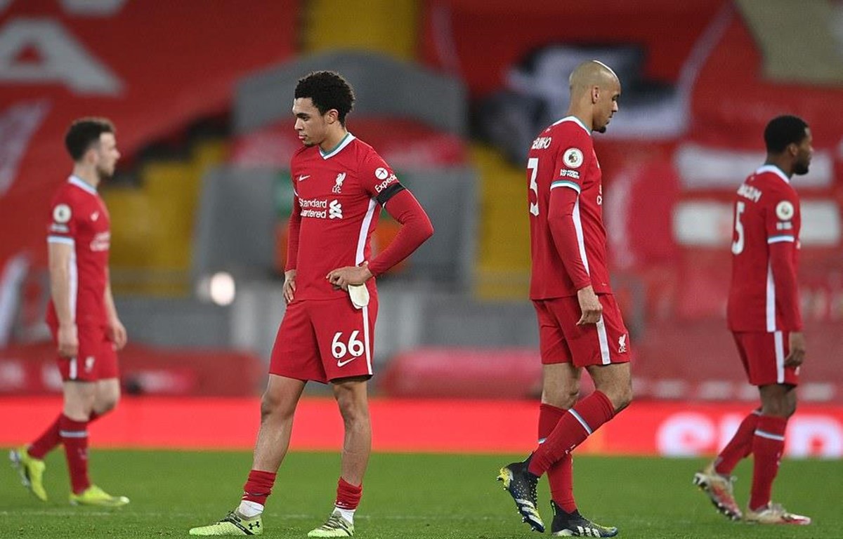 Liverpool lần đầu để thua 5 trận liên tiếp trên sân nhà trong lịch sử 129 năm thành lập. (Nguồn: Getty Images)