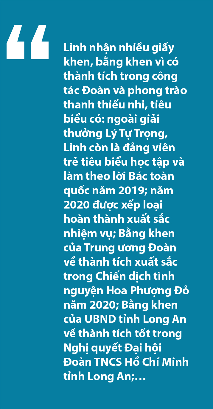 Nữ cán bộ Đoàn duy nhất của Long An nhận giải thưởng Lý Tự Trọng năm 2021