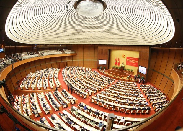 National conference popularising resolution of 13th National Party Congress Overview of the conference from Hanoi (Photo: VNA)