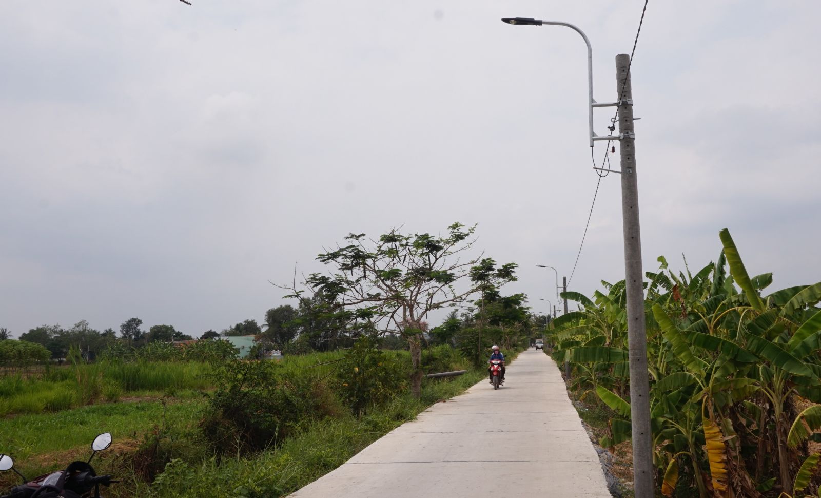 Đường giao thông nông thôn Xóm Cây Điệp, ấp 1, xã Long Định