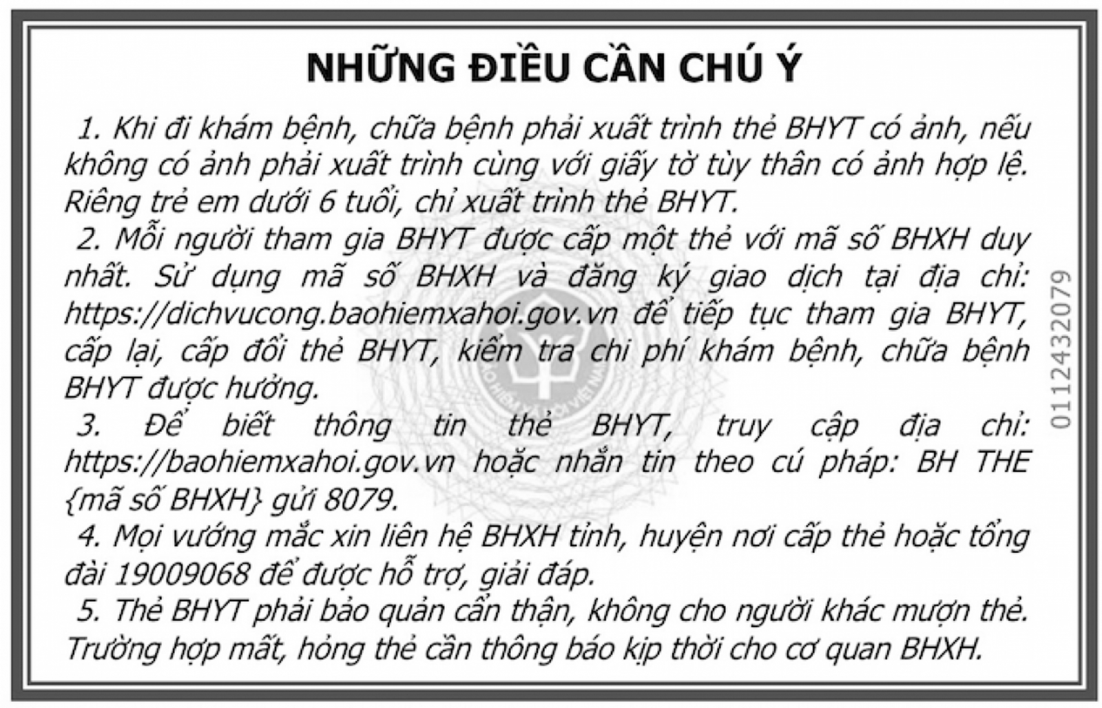 Thẻ bảo hiểm y tế mẫu mới