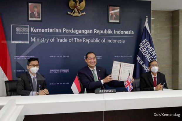 Indonesia, UK set up joint economic and trade committee At the signing ceremony (Photo: pressrelease.kontan.co.id)