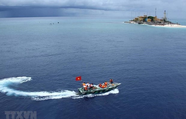 Int’l public opinion concerned over China’s coast guard law An Bang island of Truong Sa archipelago (Photo: VNA)