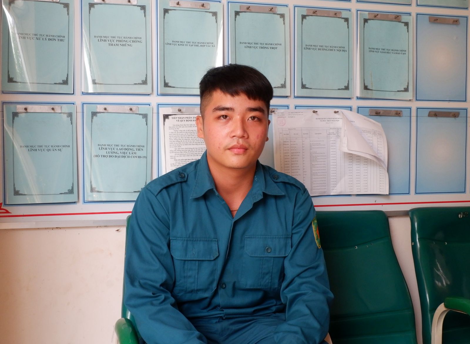 Nguyễn Hoài Tâm, dân quân thường trực trẻ tiêu biểu xã Thạnh Lợi, huyện Bến Lức