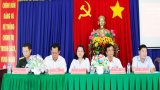 Ứng cử viên đại biểu HĐND tỉnh tiếp xúc cử tri tại huyện Cần Đước