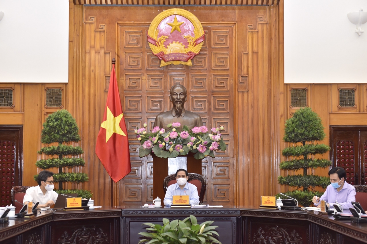 Thủ tướng Chính phủ Phạm Minh Chính làm việc với Bộ Y tế nhằm đưa ra những giải pháp phát triển ngành y tế và giải quyết những vấn đề tồn đọng, cấp bách của ngành phục vụ công tác phòng, chống dịch bệnh COVID-19  