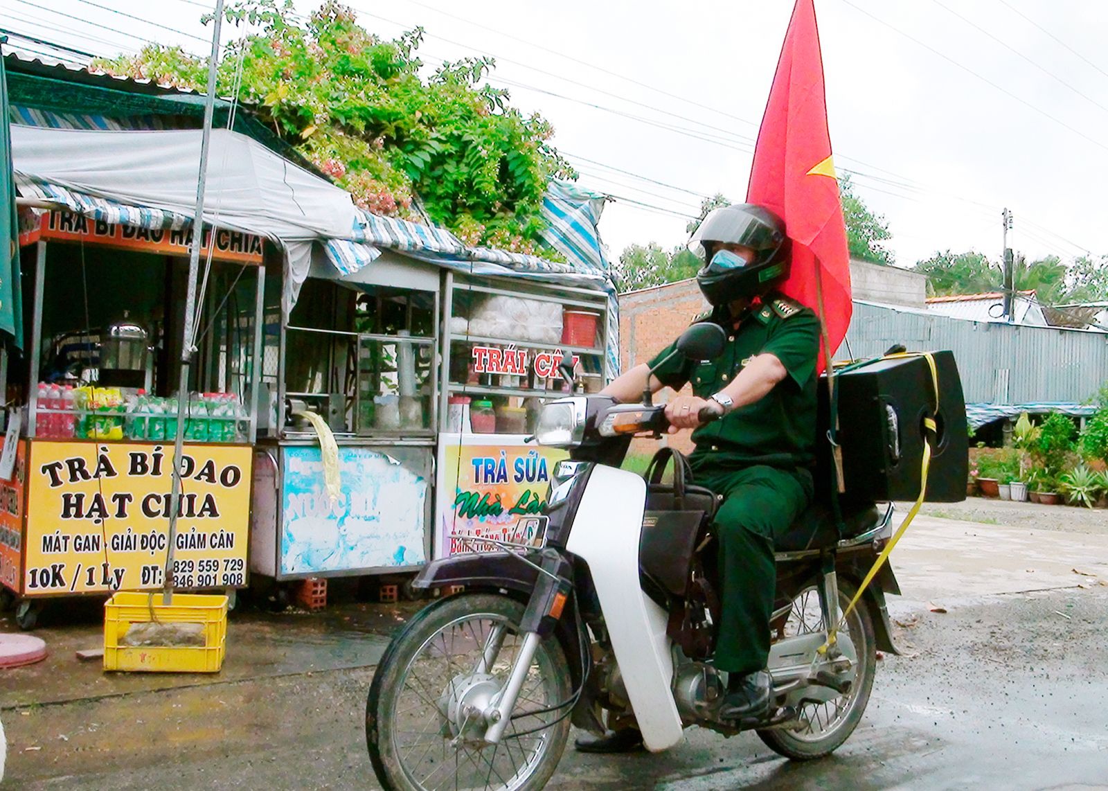 Tiếng loa biên phòng được Đồn Biên phòng Thạnh Trị duy trì thường xuyên và hiệu quả