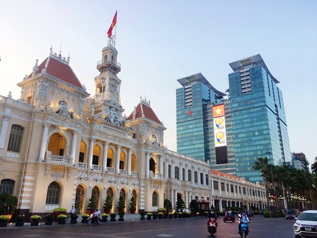 Absolute safety ensured for upcoming general elections A LED board with information on the elections at the Vincom Centre on Dong Khoi street in HCM City’s District 1. (Photo: VNA)