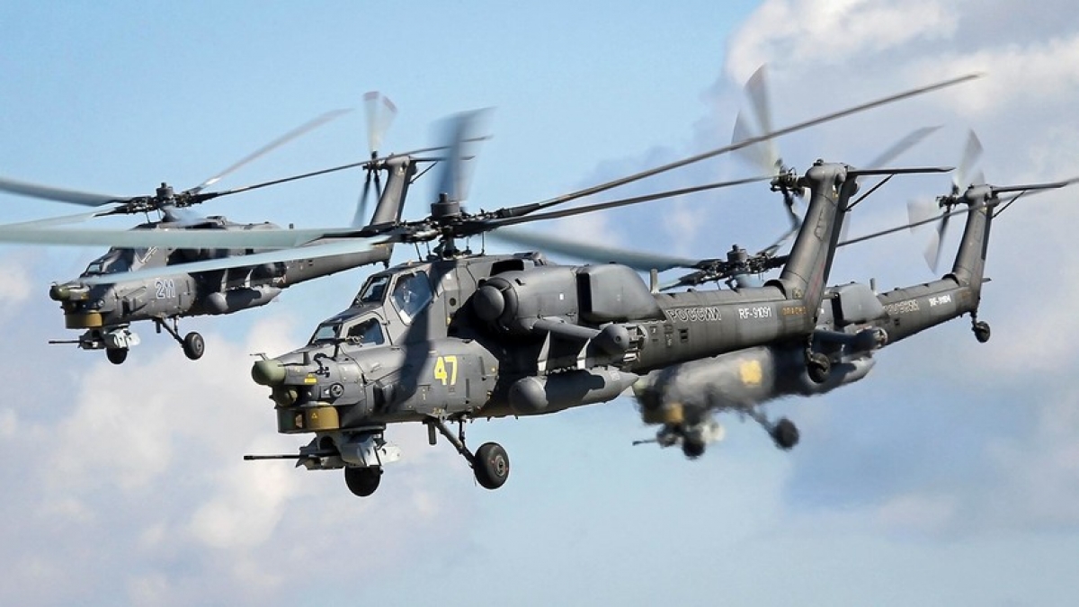 Trực thăng chiến đấu Mi-28NM phiên bản nâng cấp của Nga có gì mới? Trực thăng chiến đấu Mi-28NM. Ảnh: RBTH