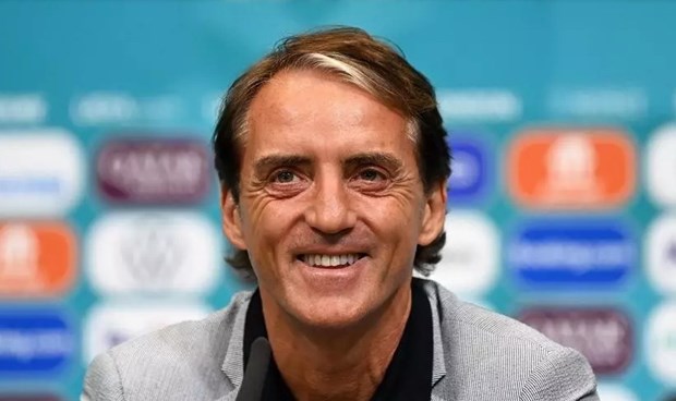 HLV Mancini đang quyết tâm nối dài chuỗi trận ấn tượng cùng Italy. (Nguồn: AFP)