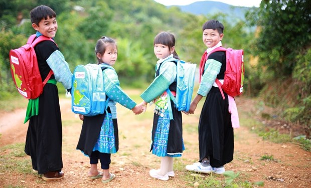 The State policy creates favourable condition for education in ethnic minority areas (Photo: VNA)