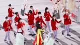 Khoảnh khắc Đoàn Thể thao Việt Nam diễu hành tại Lễ khai mạc Olympic Tokyo 2020
