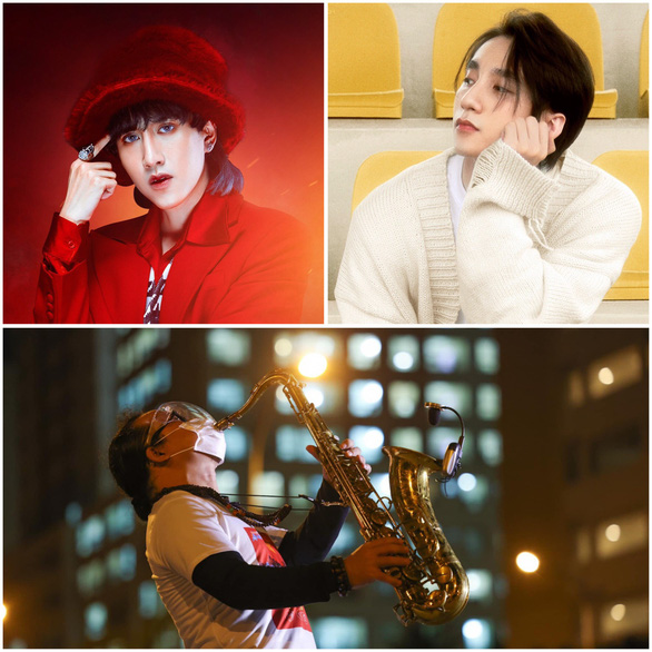 Trần Mạnh Tuấn... đeo khẩu trang thổi saxophone tại sân bệnh viện dã chiến