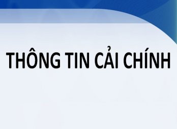 Thông tin cải chính