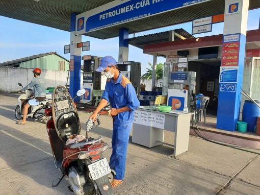 Châu Thành: Cây xăng an toàn phòng dịch Châu Thành: Cây xăng an toàn phòng dịch