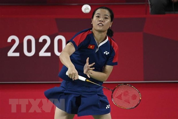 Vietnamese badminton player earns second victory at Tokyo Olympics Vietnamese badminton player Nguyen Thuy Linh (Photo: AFP/VNA)