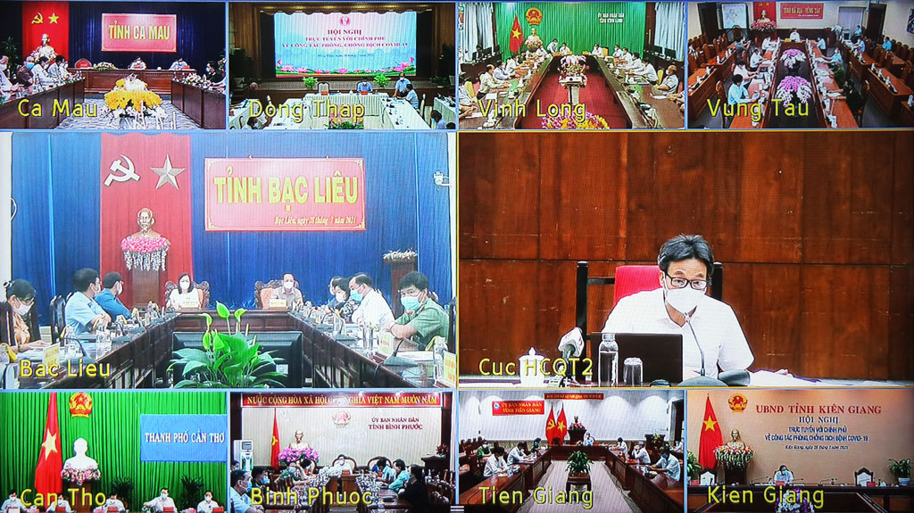Directive No. 16/CT-TTg strictly implemented – Basic measures to prevent the infectious chain Deputy PM - Vu Duc Dam held an online meeting with 19 southern provinces and city on the Covid-19 epidemic prevention and control