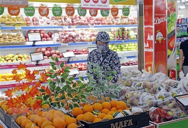 Kiểm soát lạm phát thích ứng từng giai đoạn của nền kinh tế Lượng hàng hóa dồi dào tại một siêu thị ở Hà Nội. (Ảnh: Trần Việt/TTXVN)