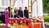 Lễ đón trọng thể Chủ tịch nước Nguyễn Xuân Phúc thăm hữu nghị chính thức Lào