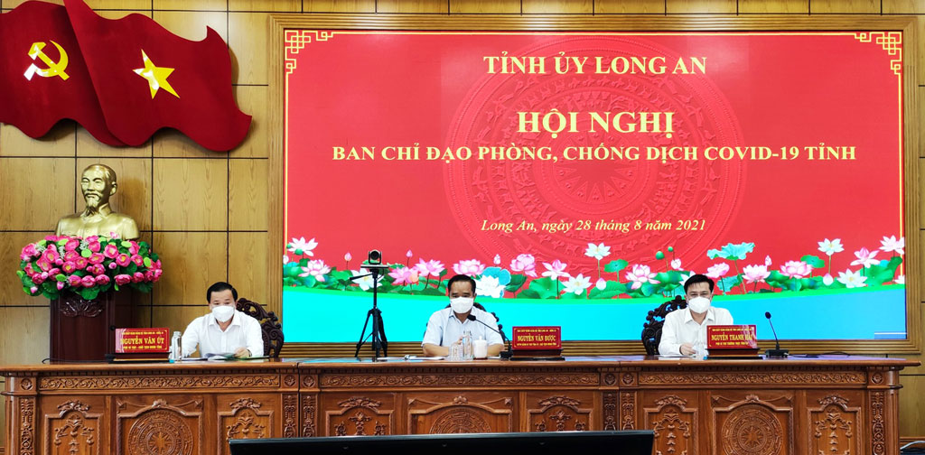 Long An: Covid-19 cases tends to decrease The Standing Committee of Long An Party Committee chairs the meeting with the Steering Committee for Covid-19 Prevention and Control