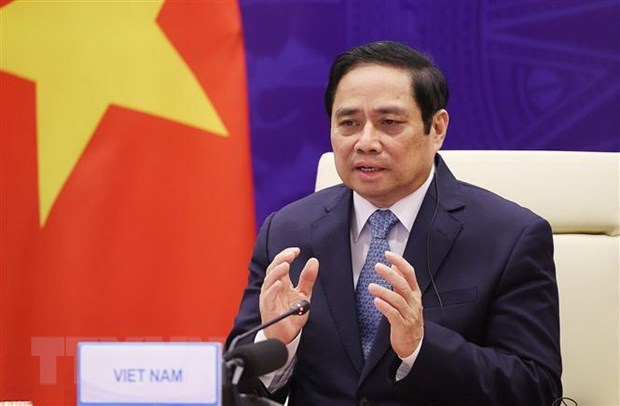 Seventh GMS Summit Leaders’ Meeting closes Vietnamese PM Pham Minh Chinh at the event (Photo: VNA)