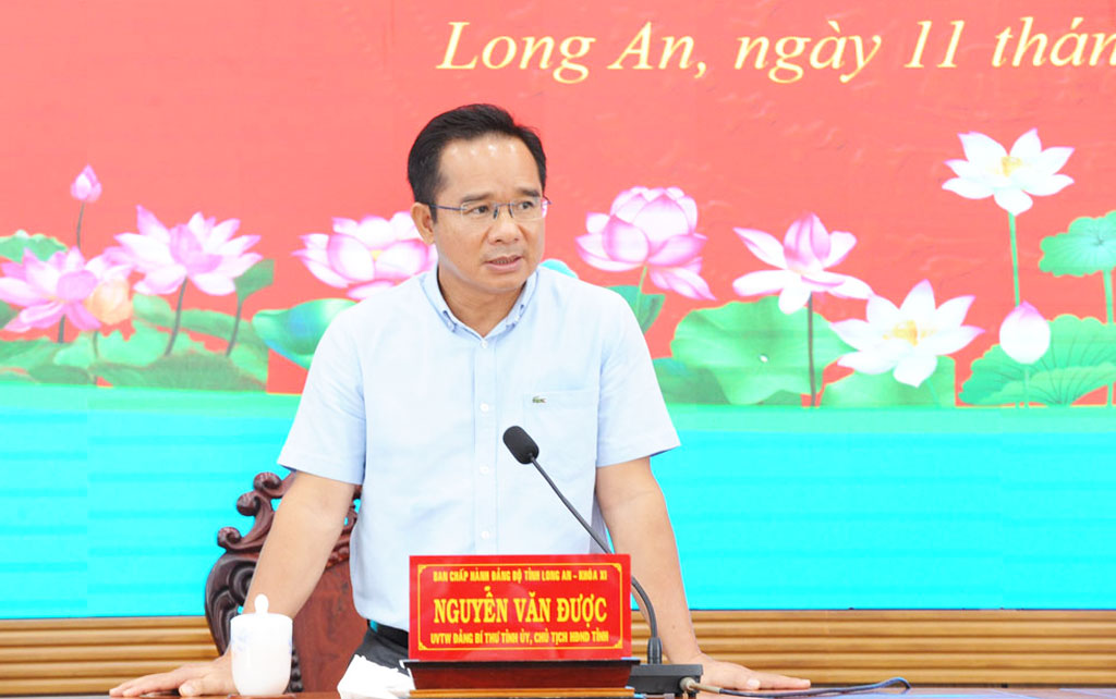Secretary of the Provincial Party Committee, Head of the Provincial Steering Committee for Covid-19 Prevention and Control – Nguyen Van Duoc requests to thoroughly grasp and effectively implement the guiding spirit of the PM that  
