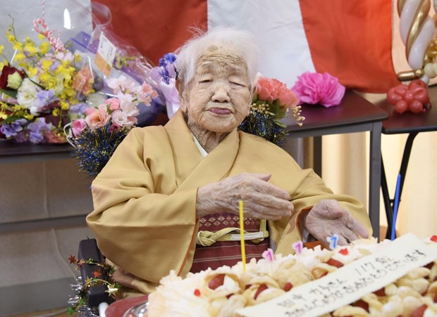 Cụ bà Kane Tanaka được công nhận cao tuổi nhất thế giới hiện đã 118 tuổi. (Ảnh: Reuters)
