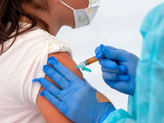 Tại UAE, vaccine của Sinopharm được tiêm cho trẻ em trong nhóm 3-11 tuổi. (Nguồn: AFP)