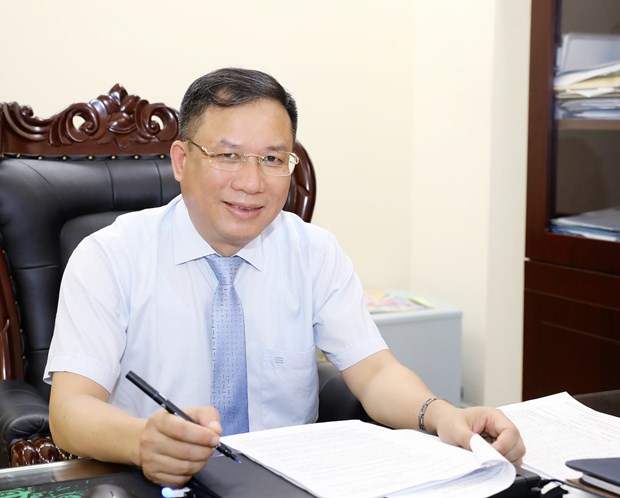 Ông Lê Hùng Sơn, Phó Tổng Giám đốc Bảo hiểm xã hội Việt Nam. (Ảnh: PV/Vietnam+)