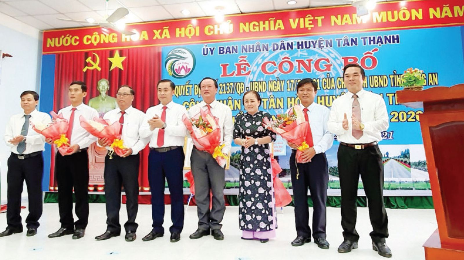 Vùng kháng chiến xưa nay là xã nông thôn mới Xã Tân Hòa đón nhận danh hiệu xã đạt chuẩn nông thôn mới vào tháng 4/2021 (Ảnh tư liệu)