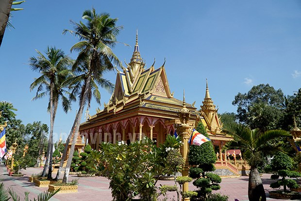 Chùa Pise Saram, xã Bình Phú, huyện Càng Long, tỉnh Trà Vinh. (Nguồn: baotravinh.vn)