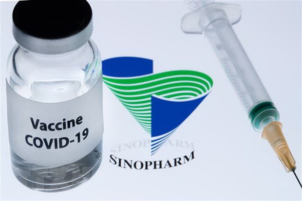 Vaccine phòng COVID-19 của hãng dược phẩm Trung Quốc Sinopharm. (Ảnh: AFP/TTXVN)