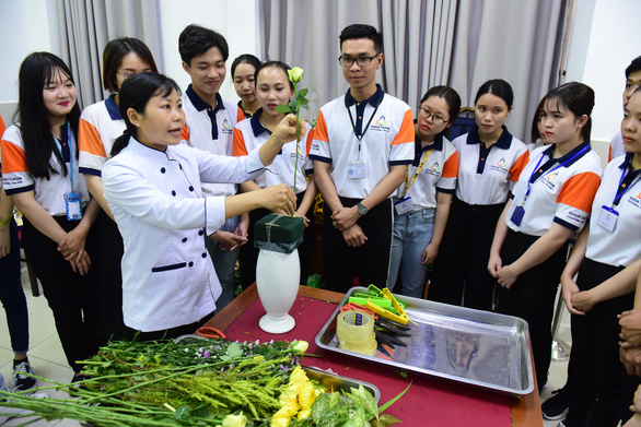 Sinh viên tại Trường cao đẳng nghề Du lịch Sài Gòn - Ảnh: Quang Định