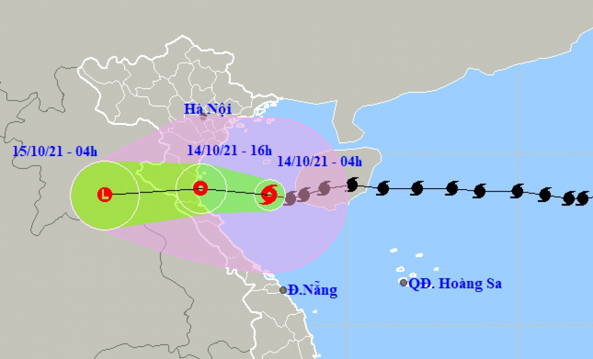 Bão số 8 vào Vịnh Bắc Bộ và suy yếu, cách Thanh Hóa khoảng 300km