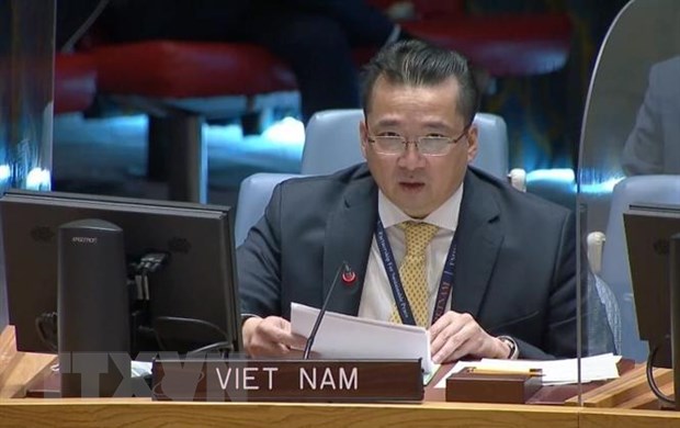 Đại sứ Phạm Hải Anh, Phó Trưởng Phái đoàn thường trực Việt Nam tại Liên hợp quốc. (Ảnh: TTXVN)