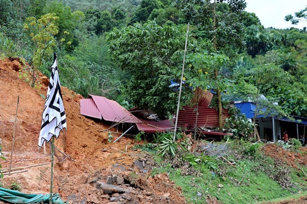 Heavy rains, floods leave eight dead, injured, missing Three people died, four were injured and one went missing after torrential rains swept through northern and central provinces as of 5pm on October 17. (Photo: VNA)
