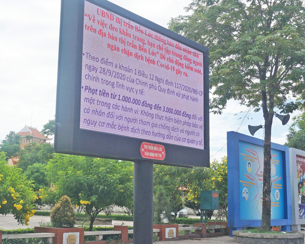 Long An: By 2025, each commune, ward and townlet has at least one public electronic bulletin board LED display propagandizes the local political tasks