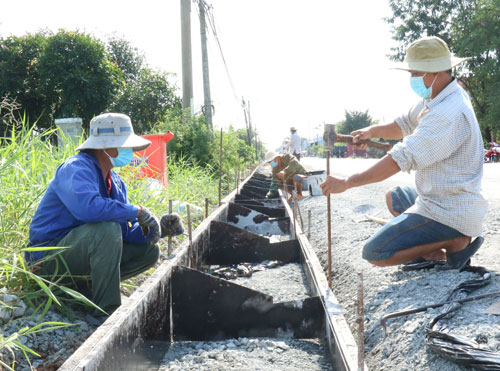 Public investment capital focused on disbursing In 2021, the total investment capital in Tan Tru district will be allocated to projects and works of nearly VND 250 billion VND