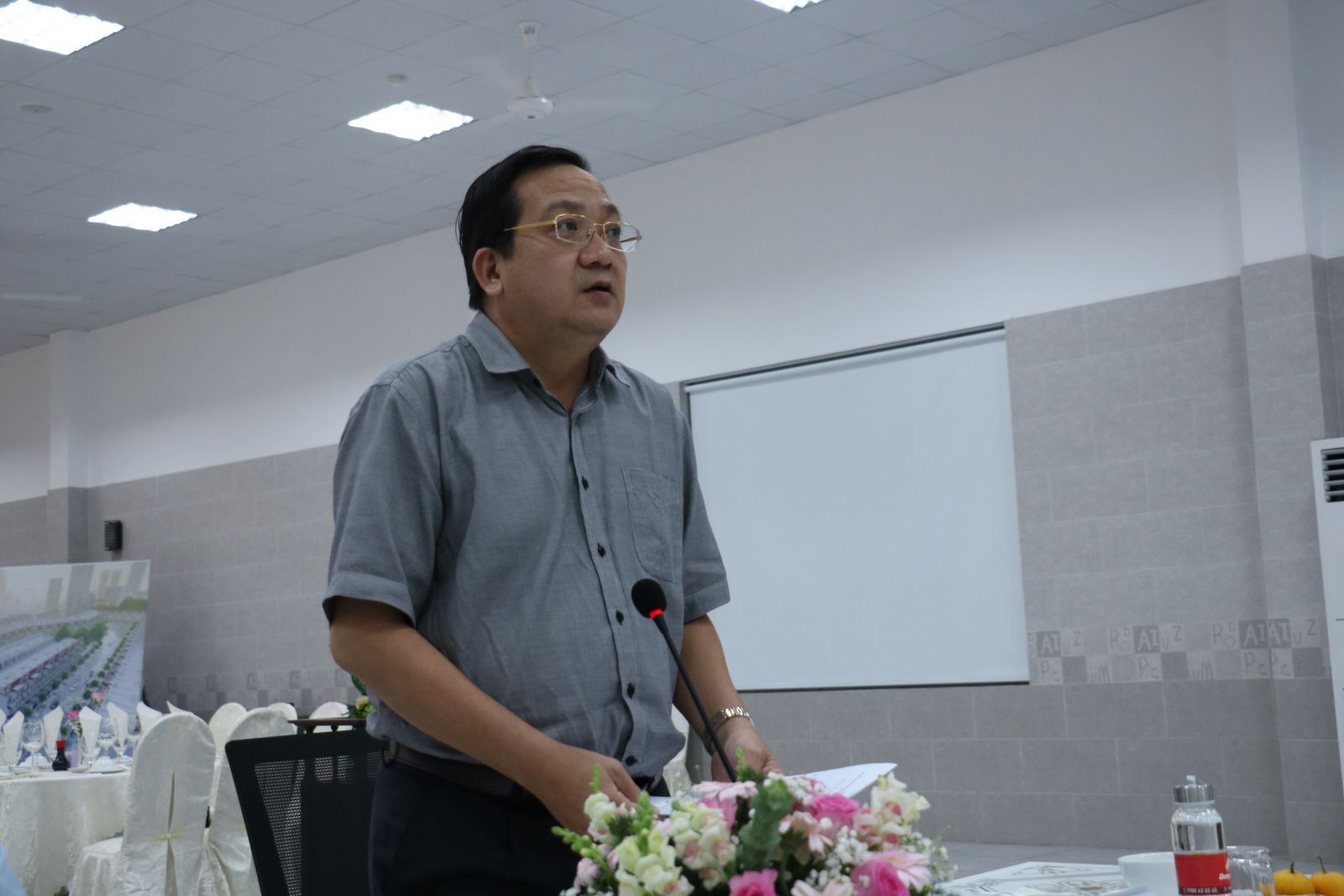 Vice Chairman of the Provincial People's Committee - Nguyen Minh Lam emphasized that the project contributes to realizing strategic goals in developing a sustainable, stable and long-term clean water supply system