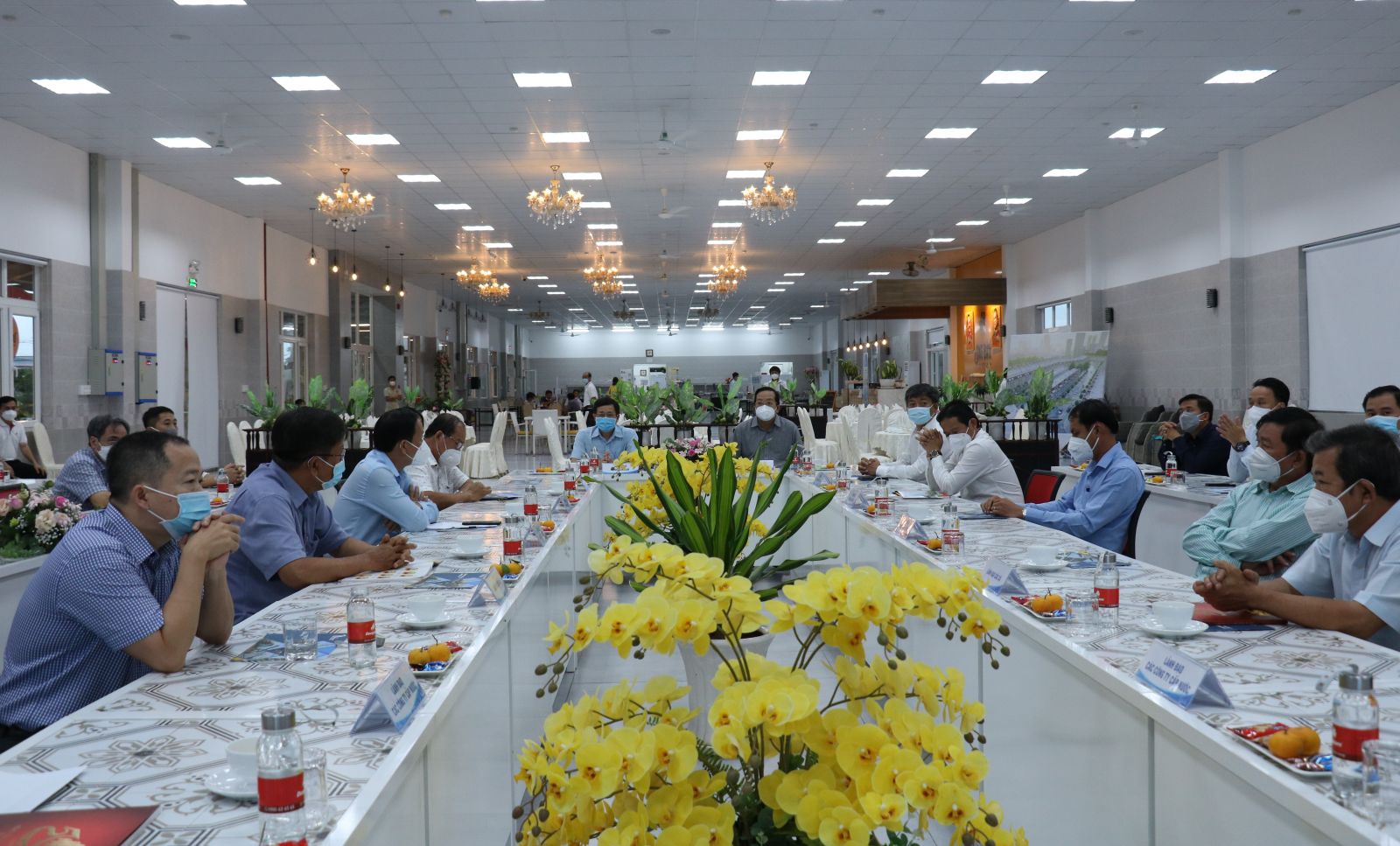 Delegates attend the inauguration ceremony