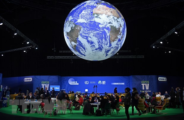Đại biểu dự Hội nghị COP26 tại Glasgow, Scotland ngày 2/11/2021. (Ảnh: AFP/TTXVN)