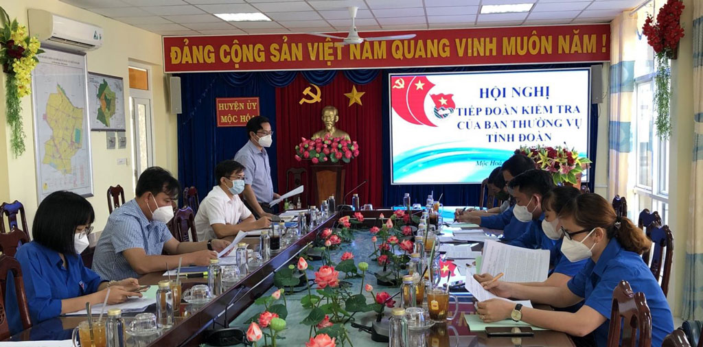 Tỉnh đoàn Long An kiểm tra, đánh giá công tác Đoàn và phong trào thanh thiếu nhi năm 2021