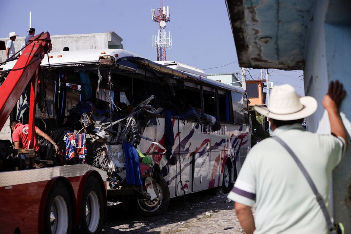 Hiện trường vụ tai nạn (Ảnh: Reuters).