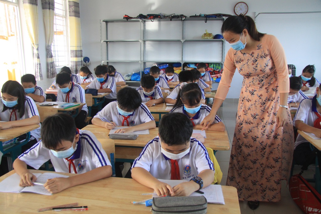 Long An allows students to return to school directly Long An allows students to return to school directly (Illustrative photo)