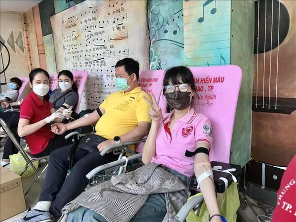 Blood donation drive launched to mark 45th anniversary of Vietnam-Thailand diplomatic ties At the event. (Photo: VNA)mô tả cho ảnh