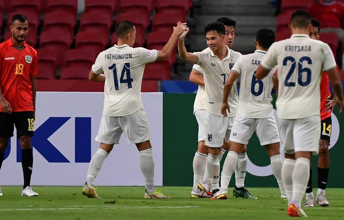 Thái Lan thắng cách biệt Timor Letse, mở màn AFF Cup 2020 thuận lợi